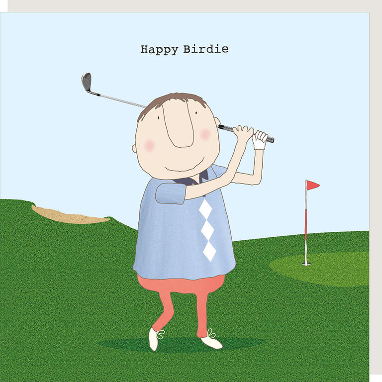 Rosie made a thing Card ~ Happy Birdie golfer