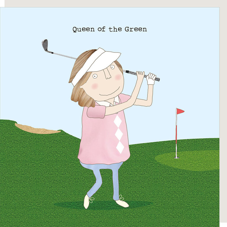 Rosie made a thing Card ~ Queen of the Green, golfer