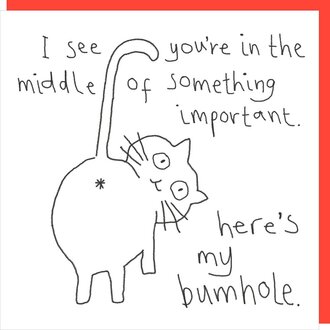 Rosie made a thing Card ~ I see you’re in the middle of something