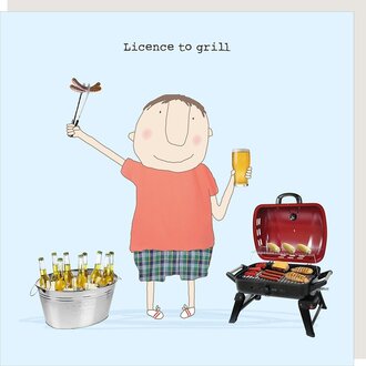 Rosie made a thing Card ~ Licence to grill