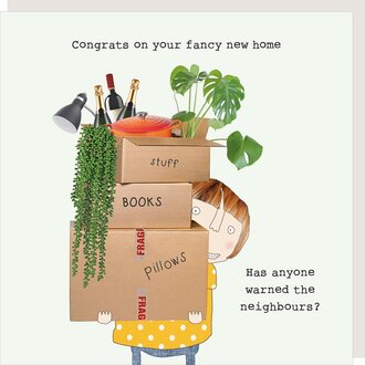 Rosie made a thing Card ~ Congrats on your fancy new home