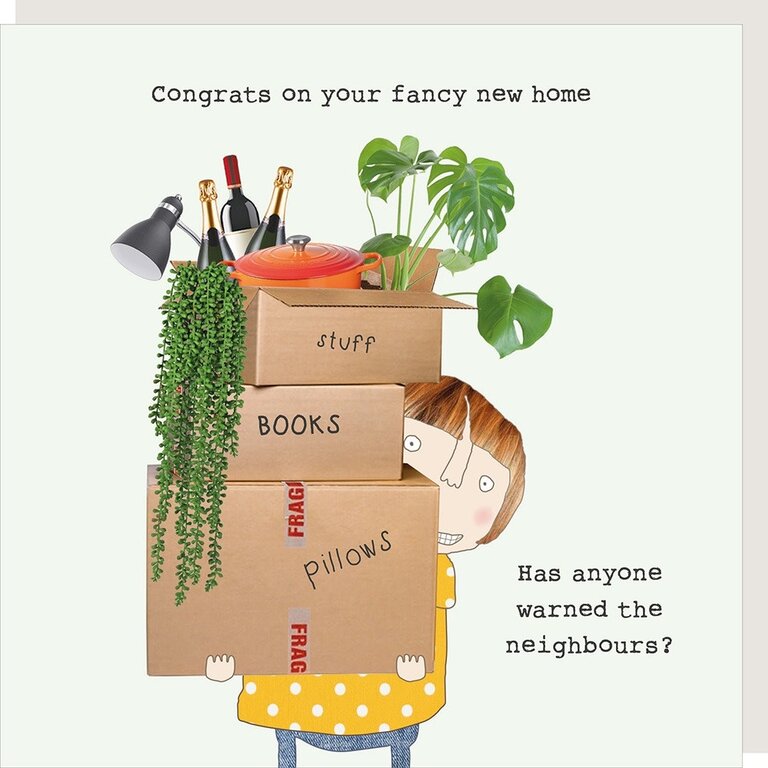 Rosie made a thing Card ~ Congrats on your fancy new home