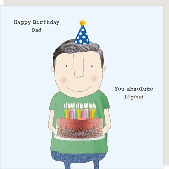 Rosie made a thing Card ~ Happy Birthday Dad you absolute legend