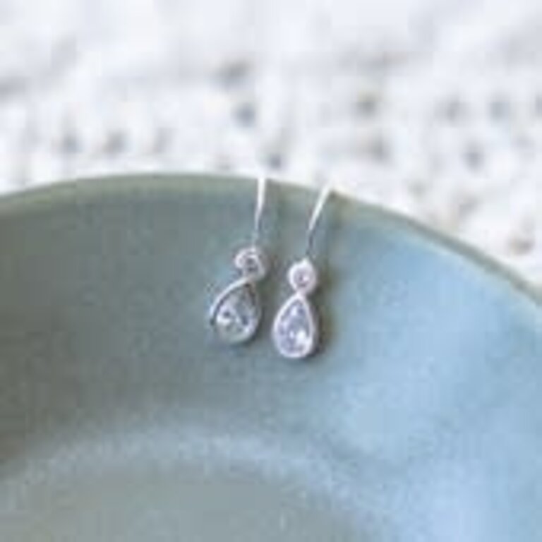 Glee Jewelry Silver plated Aura earrings