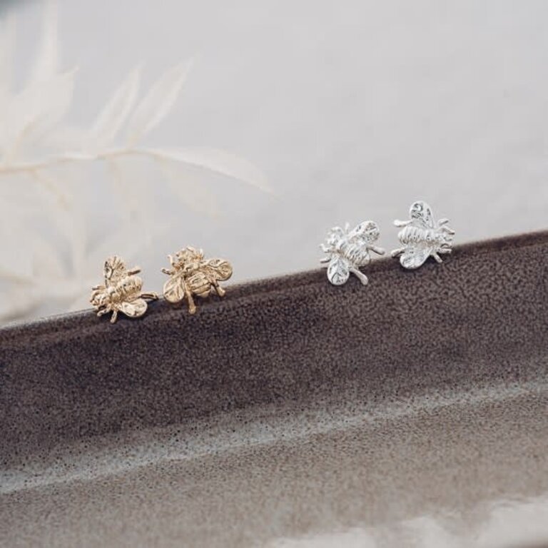 Glee Jewelry Silver plated Bumble studs