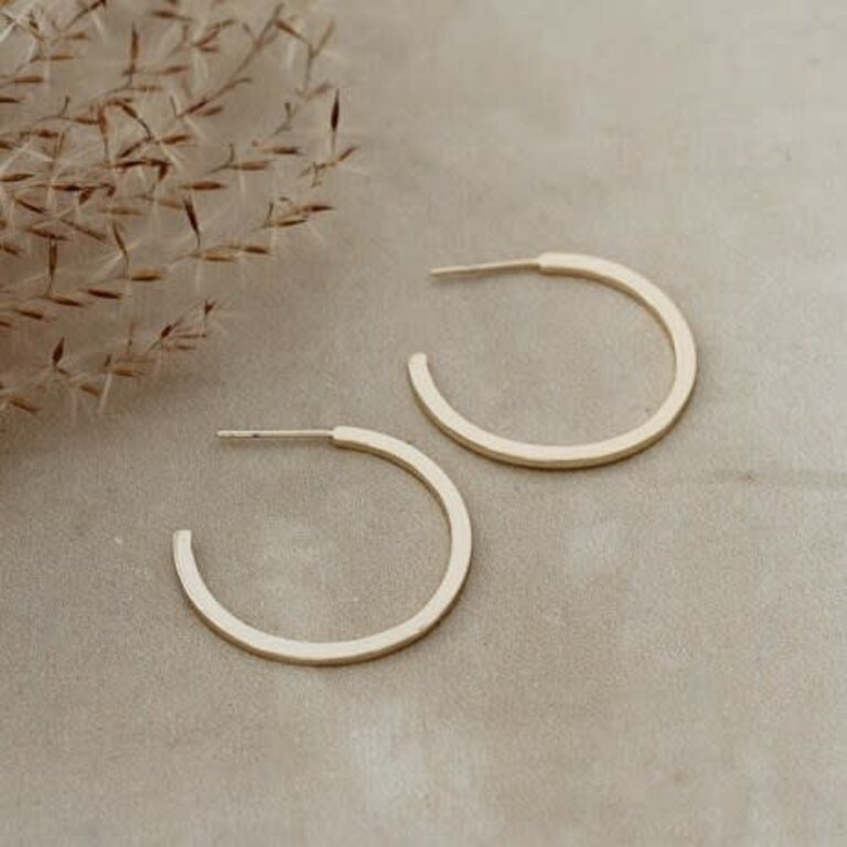 Glee Jewelry Gold plated Vista hoops