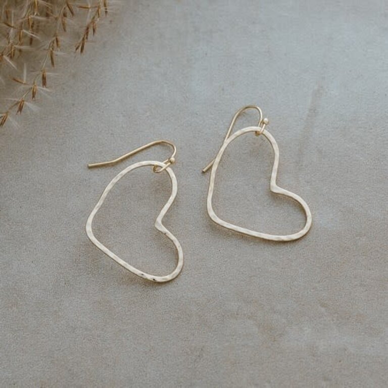 Glee Jewelry Gold plated Love earrings