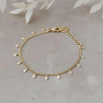Glee Jewelry Gold plated Caprice fringe bracelet