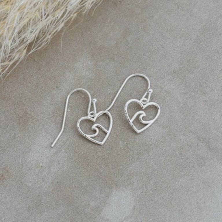 Glee Jewelry Silver plated Beach Lovers earrings