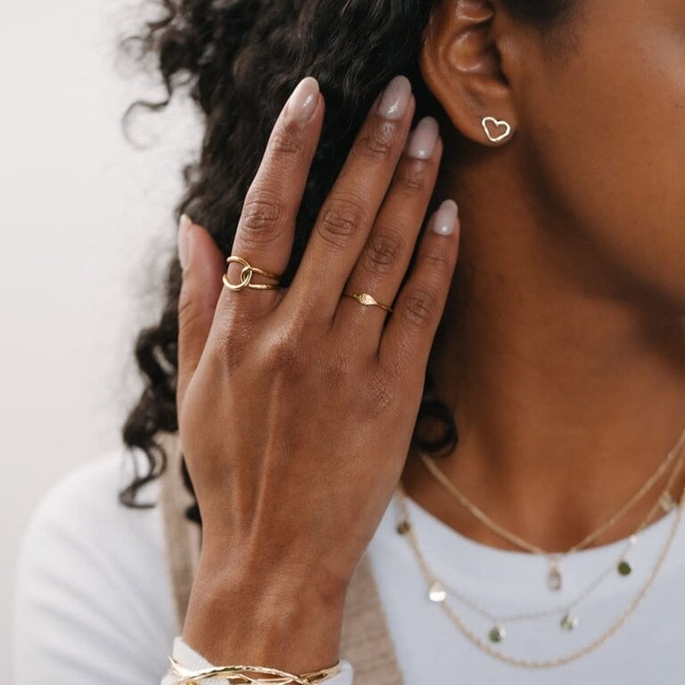 Glee Jewelry Gold plated Bonded ring