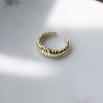 Glee Jewelry Gold plated Vex ring