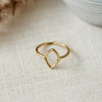 Glee Jewelry Gold plated Skyler ring size 8