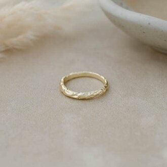 Glee Jewelry Gold plated Terrain ring size 7