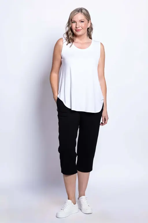 Blue Sky Susan capri, black bamboo,