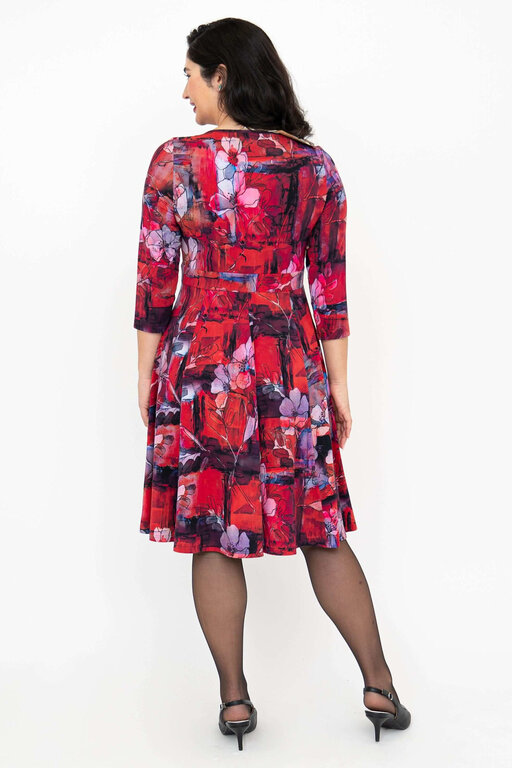 Blue Sky Pamela dress, Lipstick Thoughts