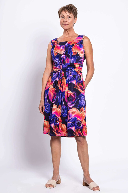 Blue Sky Roam dress, Violet Daze