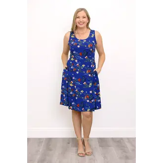 Blue Sky Sara dress, Lapis Field
