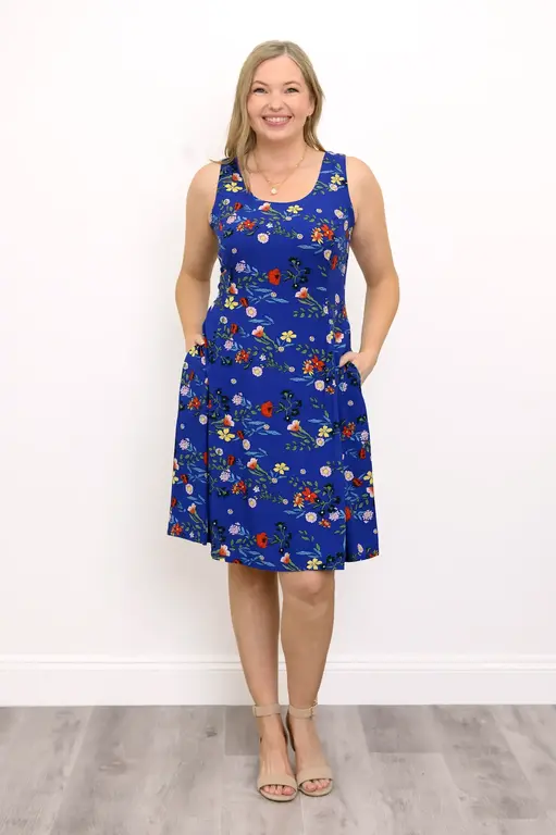 Blue Sky Sara dress, Lapis Field