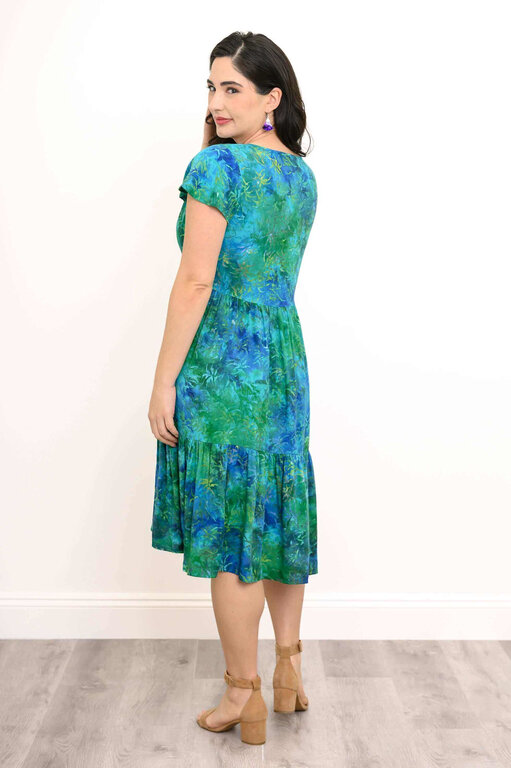 Blue Sky Sharpie dress, Tropical Azure