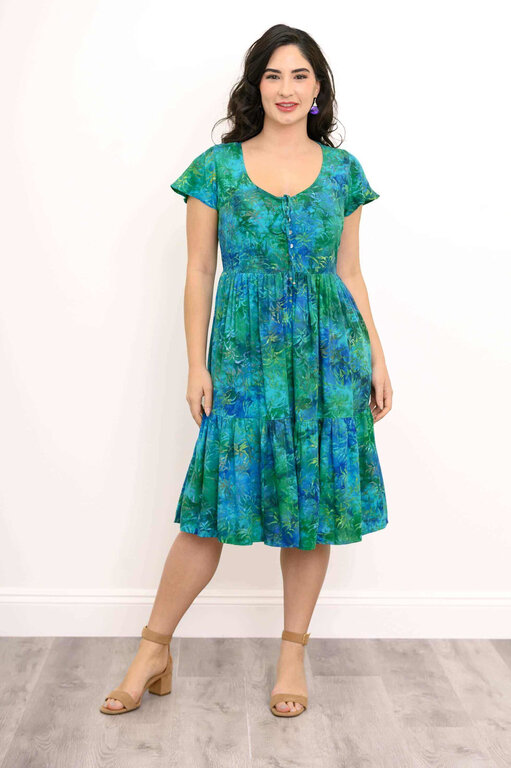 Blue Sky Sharpie dress, Tropical Azure