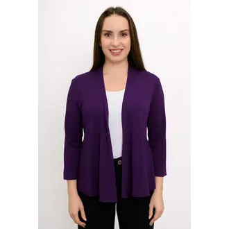 Blue Sky Bamboo Kathy jacket, Purple royale