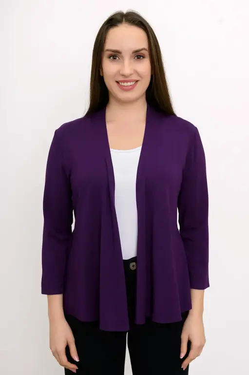 Blue Sky Bamboo Kathy jacket, Purple royale