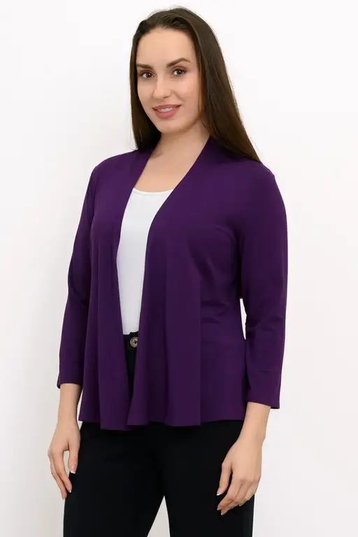 Blue Sky Bamboo Kathy jacket, Purple royale