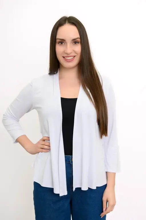 Blue Sky Bamboo Kathy jacket, White