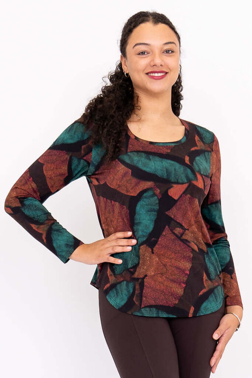Blue Sky Bamboo Jazz 3/4 top, Copper Abstract
