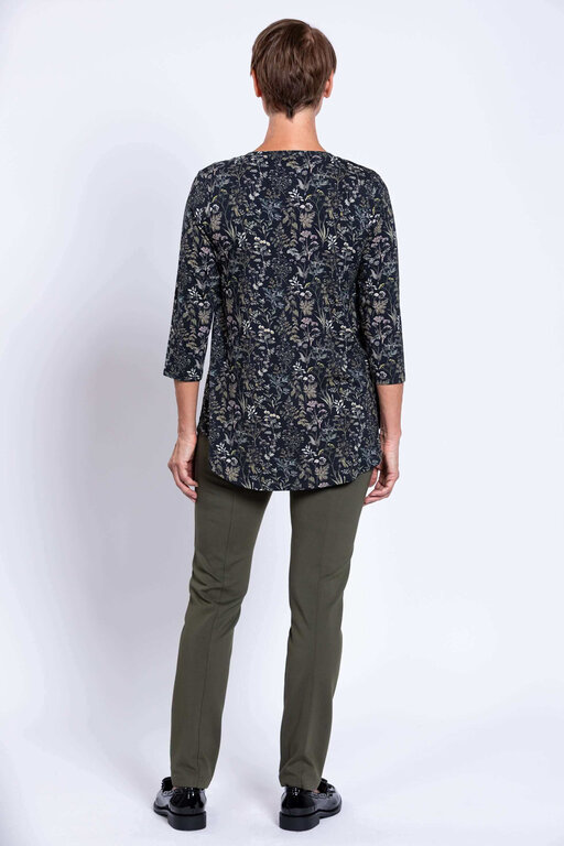 Blue Sky Bamboo Jazz 3/4 top, Khaki Herbal size small