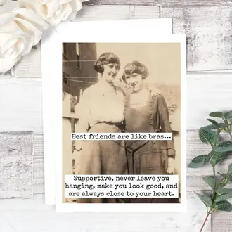 Raven's Rest RR Card: Best friends are like bras