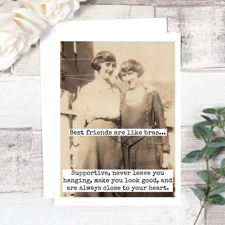 Raven's Rest RR Card: Best friends are like bras
