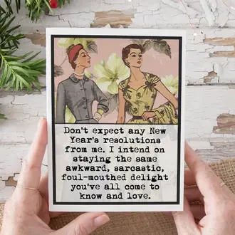 Raven's Rest RR Card: Don't expect any New Year's resolutions from me