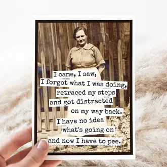 Raven's Rest RR Card: I came I saw I forgot what I was doing