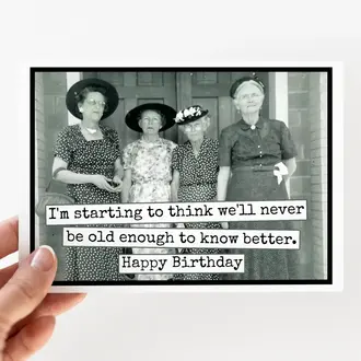 Raven's Rest RR Card: I'm starting to think we'll never be old enough