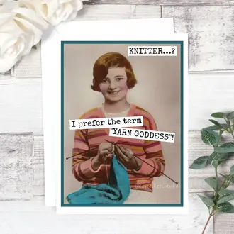 Raven's Rest RR Card: Knitter? I prefer the term
