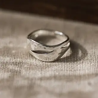 Wild Abandon Wild Abandon silver plated Expressive ring