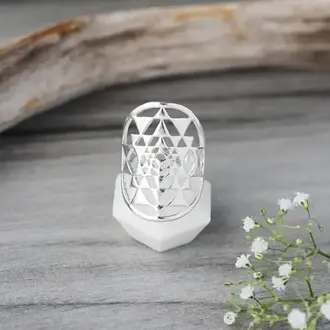 Wild Abandon Wild Abandon silver plated Sacred Geometry ring