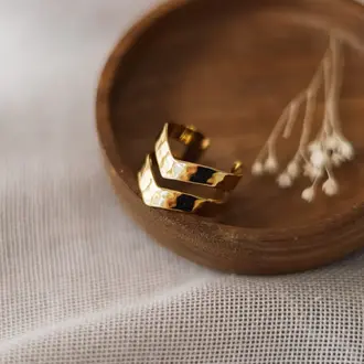 Wild Abandon Gold plated adjustable Soulmate ring