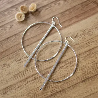 Wild Abandon Wild Abandon silver plated A Thousand Ways hoops