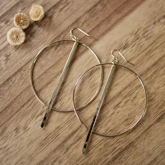 Wild Abandon Gold plated A Thousand Ways hoops