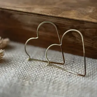 Wild Abandon Wild Abandon gold plated Adored hoops
