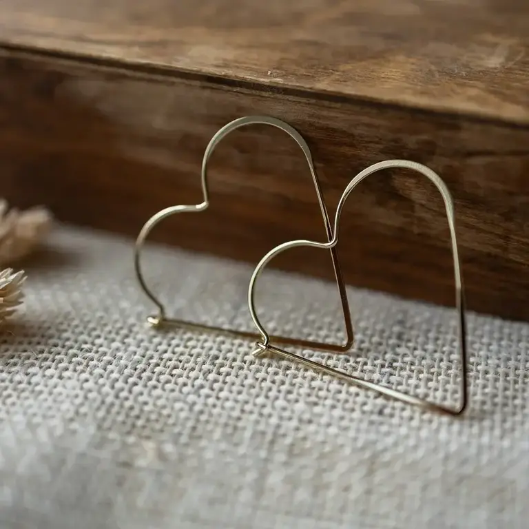 Wild Abandon Gold plated Adored hoops
