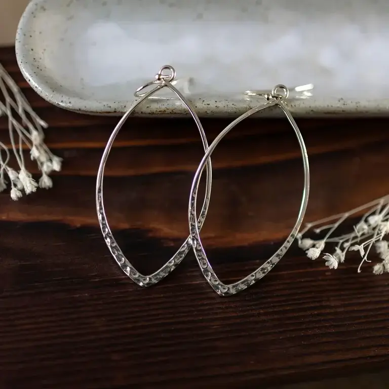 Wild Abandon Wild Abandon silver plated Almond earrings