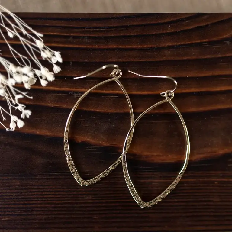 Wild Abandon Wild Abandon gold plated Almond earrings