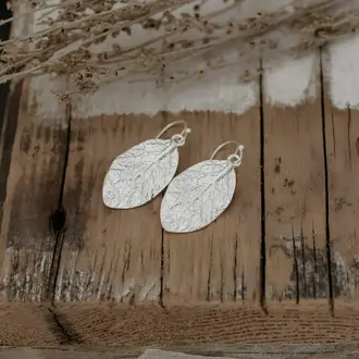 Wild Abandon Wild Abandon silver plated Elm earrings