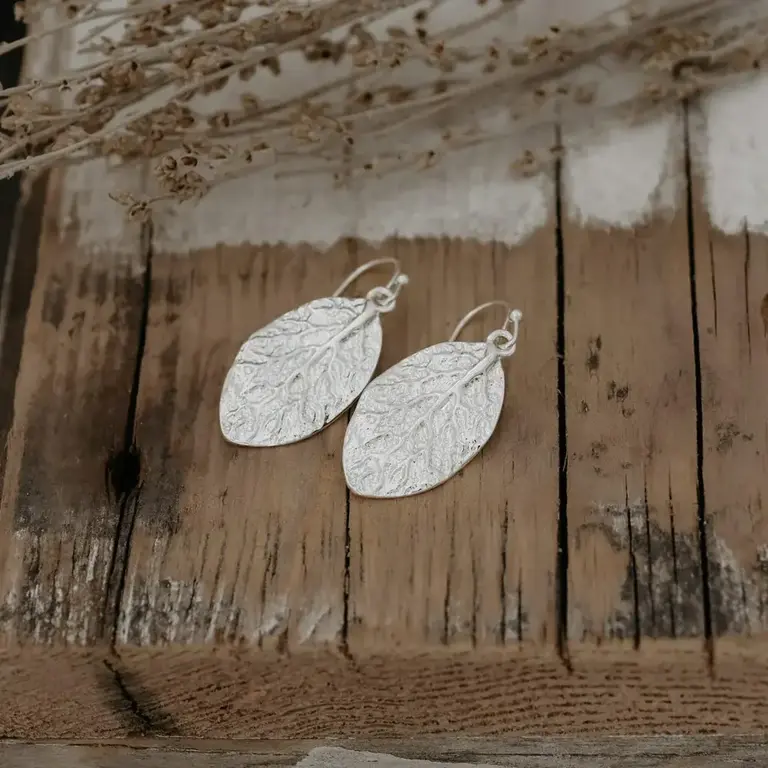 Wild Abandon Silver plated Elm earrings