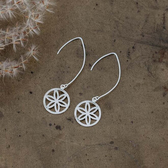 Wild Abandon Silver plated Flora earrings