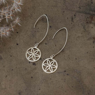 Wild Abandon Gold plated Flora earrings