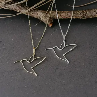 Wild Abandon Gold plated Flutter necklace